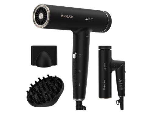 ANNLARY Professional Foldable Hair Dryer with Diffuser